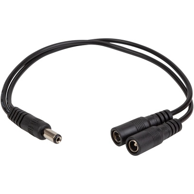 Кабель живлення DC M to 2xDC F 5.5x2.1mm PowerPlant (CA914890)