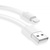 Дата кабель USB 2.0 AM to Lightning 0.3m Nets T-L801 White T-PHOX (T-L801(0.3) White)