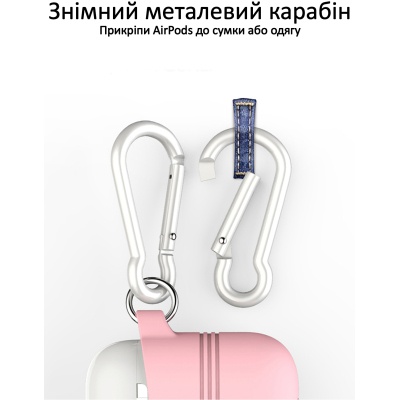 Кейс для навушників Promate VeilCase для Apple AirPods Pink (veilcase.pink)