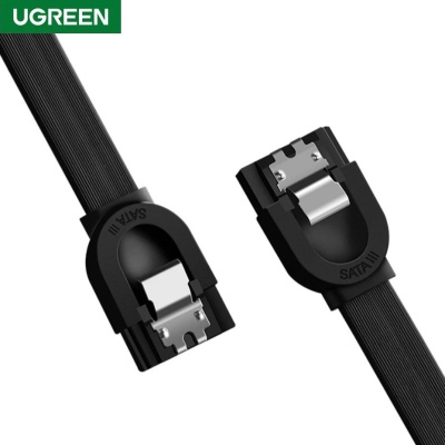 Кабель для передачі даних SATA 3 Data Cable 0.5m US217 Black UGREEN (30796)