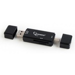 Считыватель флеш-карт Gembird USB/micro USB SD/TF (UHB-CR3IN1-01)