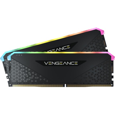 Модуль памяти для компьютера DDR4 16GB (2x8GB) 3600 MHz Vengeance RGB RS Black Corsair (CMG16GX4M2D3600C18)