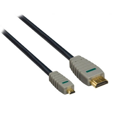 Кабель мультимедийный HDMI A to HDMI D (micro), 2.0m Bandridge (BVL1702)