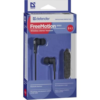 Наушники Defender FreeMotion B680 Bluetooth Black (63680)