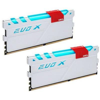 Модуль памяти для компьютера DDR4 16GB (2x8GB) 2400 MHz EVO X White GEIL (GEXG416GB2400C16DC)