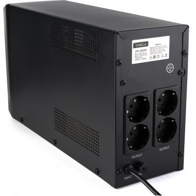 Пристрій безперебійного живлення Vinga LED 2000VA metall case (VPE-2000M)