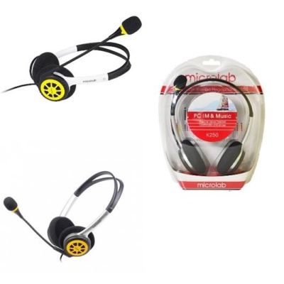 Наушники Microlab K250Y Black-Yellow (K250Y)