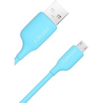 Дата кабель USB 2.0 AM to Micro 5P 1.2m Blue PURIDEA (L02-USB Blue)