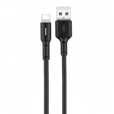 Дата кабель USB 2.0 AM to Micro 5P 1.0m 3A black XO (NB112-M-BK)