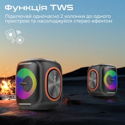 Акустична система Promate Strike-40 40W Black (strike-40)