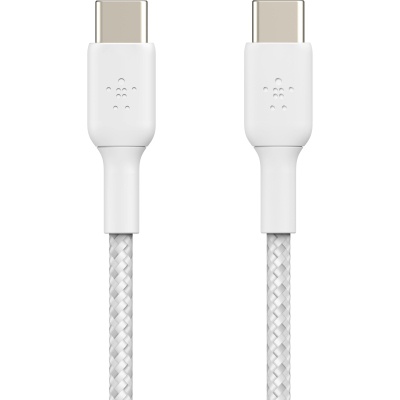 Дата кабель USB-C to USB-C 2.0m 60W White Belkin (CAB004BT2MWH)