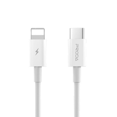 Дата кабель USB-C to Lightning 20W white Proda (PD-B27i-WHT)