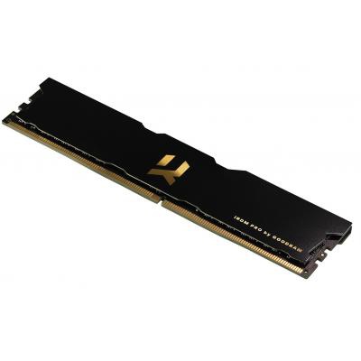 Модуль памяти для компьютера DDR4 8GB 3600 MHz Iridium Pro Black Goodram (IRP-3600D4V64L17S/8G)