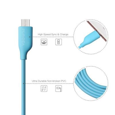 Дата кабель USB 2.0 AM to Micro 5P 1.2m white PURIDEA (L02-USB White)
