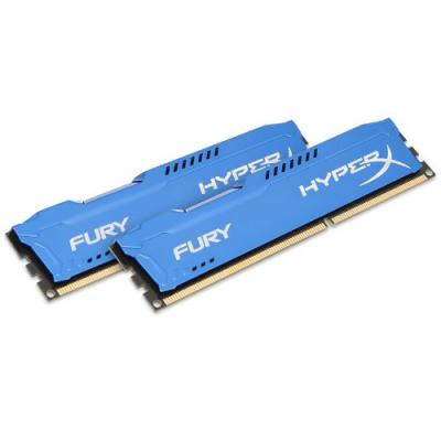 Модуль памяти для компьютера DDR3 16Gb (2x8GB) 1866 MHz HyperX Fury Blu HyperX (Kingston Fury) (HX318C10FK2/16)