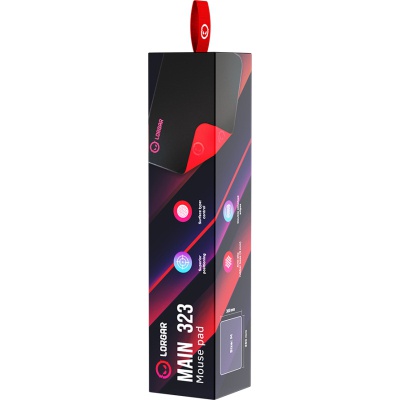 Килимок для мишки Lorgar Main 323 Black/Red (LRG-GMP323)