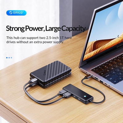 Концентратор Orico USB-C to 2xUSB-C + 2xUSB3.0 (CA914210)