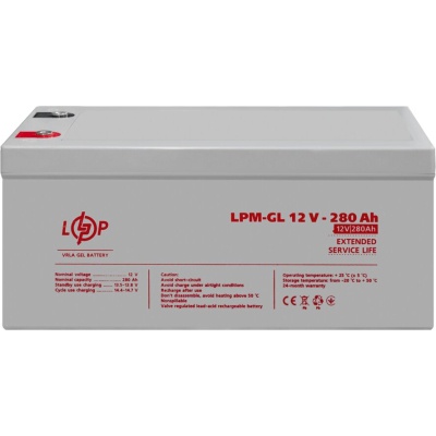 Батарея до ДБЖ LogicPower LPM-GL 12V - 280Ah (13185)