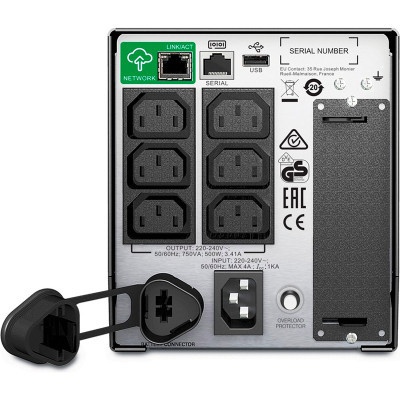 Пристрій безперебійного живлення APC Smart-UPS 750VA LCD SmartConnect (SMT750IC)