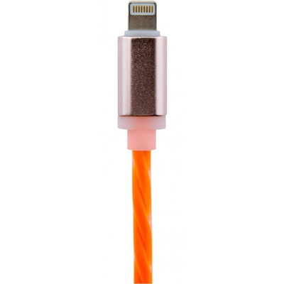 Дата кабель LogicPower USB 2.0 -> Lightning 1м Or (силикон) оранжевый /Retail (5146)