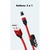 Дата кабель USB 2.0 AM to Lightning + Micro 5P + Type-C NB128 Magnetic Red XO (XO-NB128-RD)