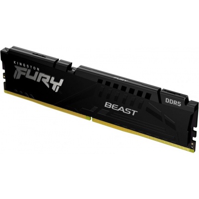 Модуль пам'яті для комп'ютера DDR5 16GB 4800 MHz Beast Black Kingston Fury (ex.HyperX) (KF548C38BB-16)