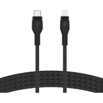Дата кабель USB-С to Lightning 1.0m BRAIDED SILICONE black Belkin (CAA011BT1MBK)