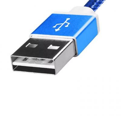 Дата кабель USB 2.0 – Micro USB 1.0m Blue ADATA (AMUCAL-100CMK-CBL)