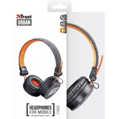 Наушники Trust Fyber On-Ear Mic Sports Black (22645)