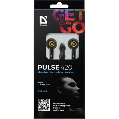 Навушники Defender Pulse 420 Yellow (63421)