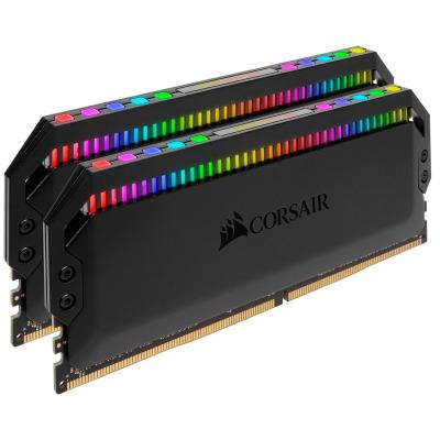 Модуль памяти для компьютера DDR4 16GB (2x8GB) 3466 MHz Dominator Platinum RGB Black CORSAIR (CMT16GX4M2C3466C16)