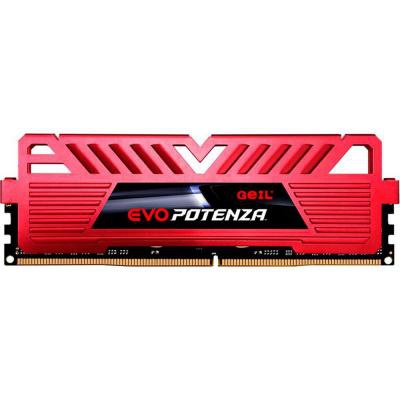 Модуль памяти для компьютера DDR4 8GB 3200 MHz Evo Potenza Red GEIL (GPR48GB3200C16ASC)