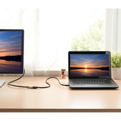 Кабель мультимедійний HDMI M to HDMI F 1.0m HD107 black UGREEN (10141)