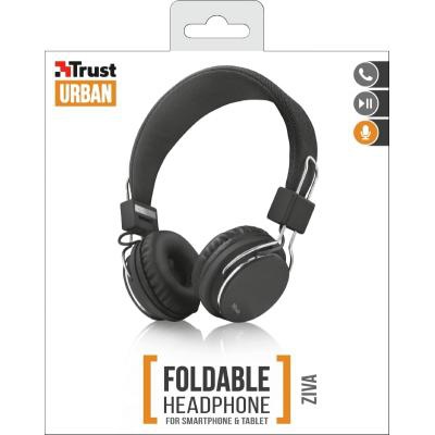 Наушники Trust Ziva On-Ear Mic Black (21821)