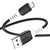 Дата кабель USB 2.0 AM to Micro 5P 1.0m 2.4A silicone X82 black HOCO (6931474768551)