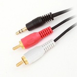 Кабель мультимедийный Jack 3.5mm папа/2RCA папа GEMIX (Art.GC 1805)