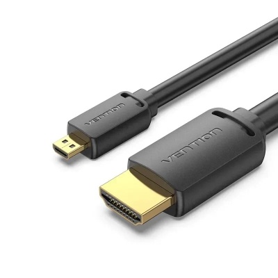 Кабель мультимедійний HDMI M to HDMI micro M 1.0m 4K black Vention (AGIBF)