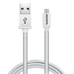 Дата кабель USB 2.0 – Micro USB 1.0m Silver ADATA (AMUCAL-100CMK-CSV)