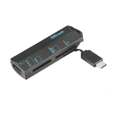 Считыватель флеш-карт Trust USB Type-C BLACK (20968)