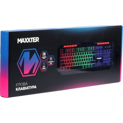Клавіатура Maxxter KBG-UML-02B-UA USB UA Black (KBG-UML-02B-UA)