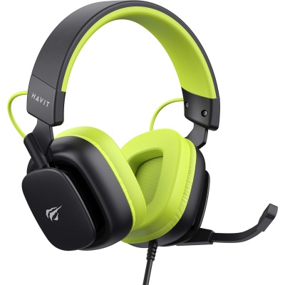 Навушники Havit H2048U USB 7.1 Black/Green (6939119034078)