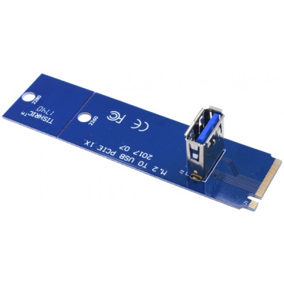 Райзер Dynamode NGFF M.2 Male to USB 3.0 Female для PCI-E 1X (RX-riser-M.2-USB3.0-PCI-E)