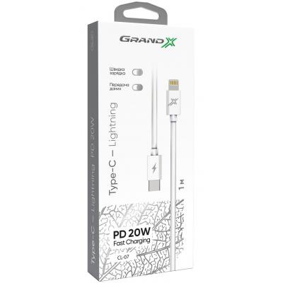 Дата кабель USB TypeC to Lightning Grand-X (CL-07)