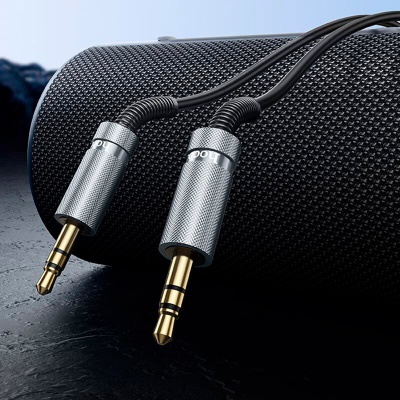 Кабель мультимедійний 3.5mm M to 3.5mm M 3.0m Black HOCO (6942007631235)