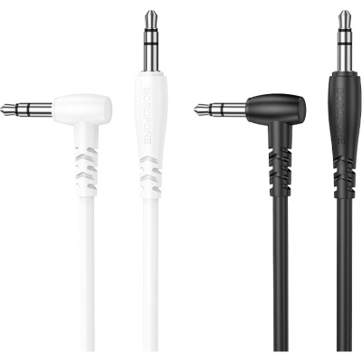 Кабель мультимедійний 3.5mm M to 3.5mm M 1.0m black BOROFONE (6974443382167)