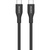 Дата кабель USB-C to USB-C 1.0m CC60SC10 60W Silicon Black Canyon (CNS-CC60SC10B)