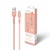 Дата кабель USB 2.0 AM to Lightning 1.2m AL-CBCOLOR-L1PH Peach ACCLAB (1283126518201)