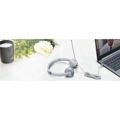 Наушники Lenovo 100 Stereo Headset Grey (GXD1B60597)