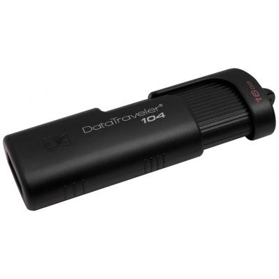 USB флеш накопитель Kingston 16GB DataTraveller 104 Black USB 2.0 (DT104/16GB)
