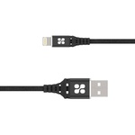 Дата кабель USB 2.0 AM to Lightning ervelink-i.black Promate (nervelink-i.black)